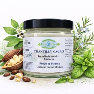 Chantilly capillaire au Cacao, Bois d'inde, Romarin
