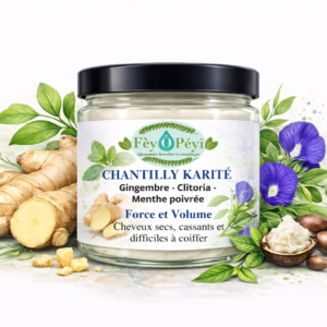 Chantilly capillaire Force et Volume - karité, clitoria, menthe poivrée
