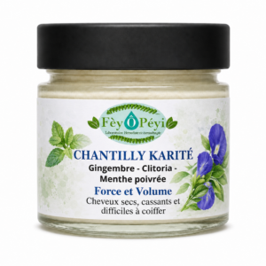 Chantilly capillaire Force et Volume - karité, clitoria, menthe poivrée