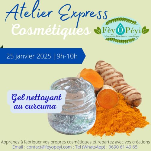 Atelier Express : Gel nettoyant au curcuma