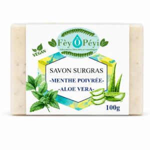 Savon menthe poivrée et aloe vera